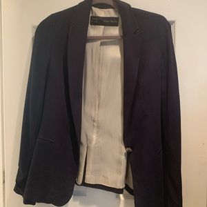 Zara Navy riding jacket